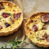2 tartes figue, chèvre, romarin