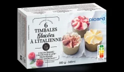 6 timbales glacées à l'italienne