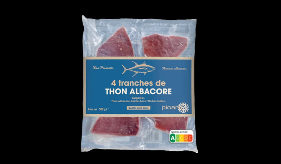 4 tranches de thon albacore, qualité sans arête