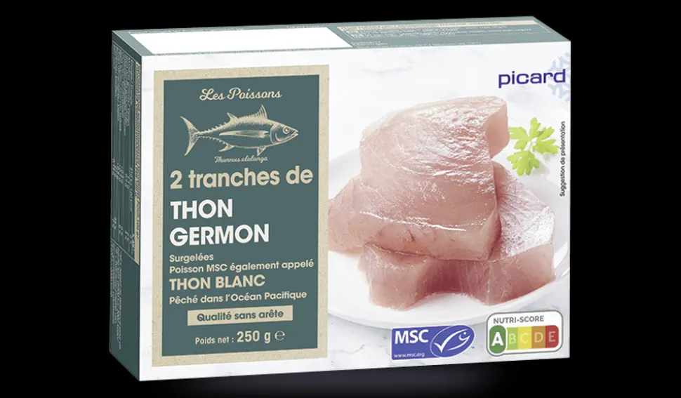 2 tranches de thon germon MSC
