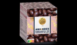 Amandes enrobées de chocolat au lait
