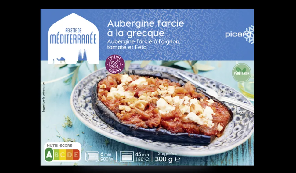 Aubergine farcie à la grecque