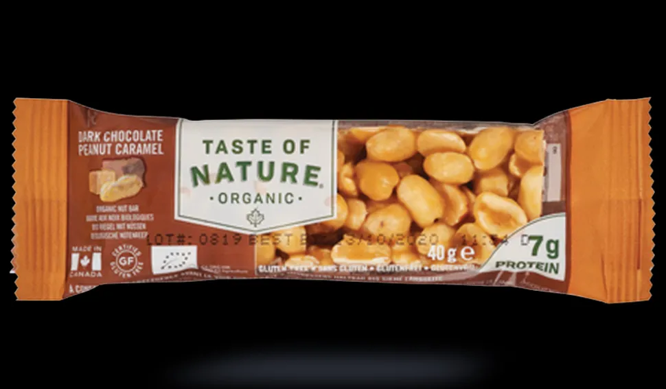 Barre au noix, au chocolat, bio, Taste of Nature