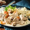 Blanquette de veau à la crème d'Isigny et riz