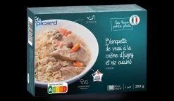 Blanquette de veau à la crème d'Isigny et riz