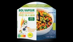 Bol vapeur juste assaisonné à la sauce soja