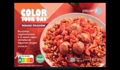 Boulettes végétariennes sauce cajun légumes rouges