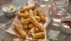 Bâtonnets panés à la mozzarella