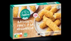 Bâtonnets panés à la mozzarella