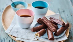 Bâtonnets sablés au chocolat au lait bio