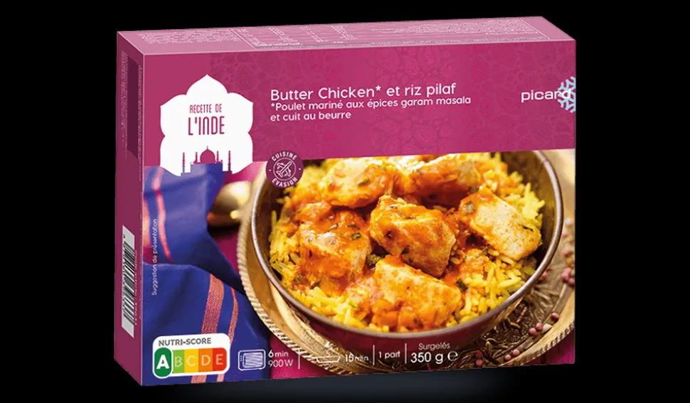 Butter chicken et riz pilaf