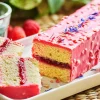 Cake vanille framboise façon rocher