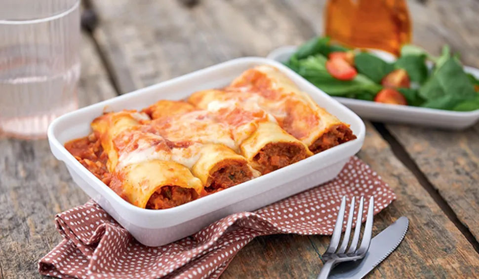 Cannelloni à la bolognaise