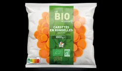 Carottes en rondelles bio, France