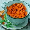 Carottes en rondelles sans résidu de pesticides