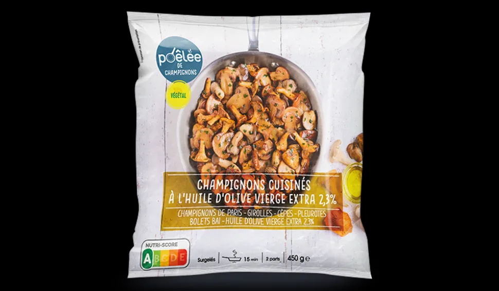 Champignons cuisinés à l'huile d'olive vierge 2,3%