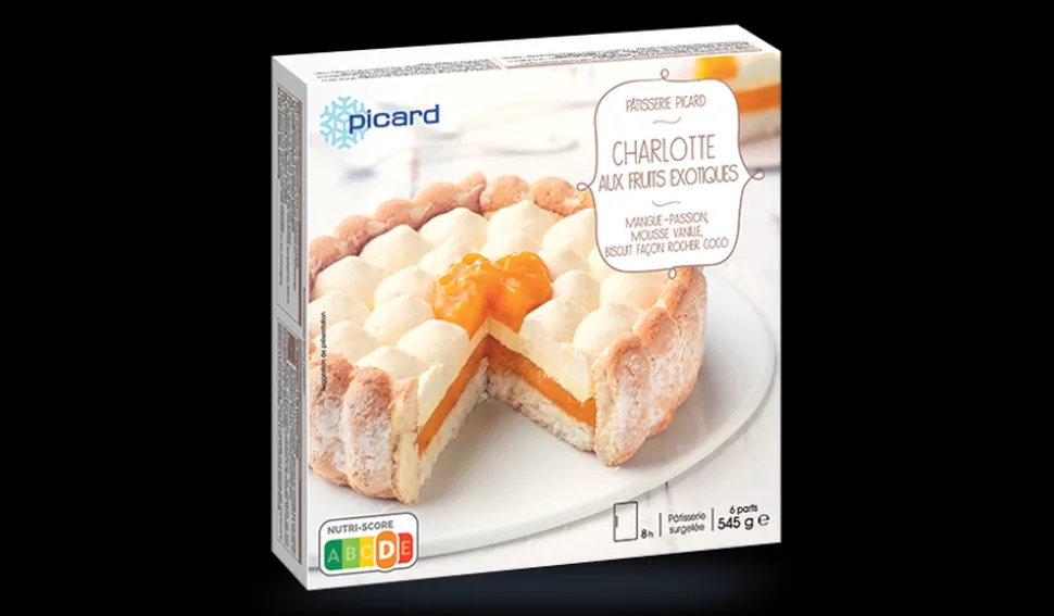 Charlotte aux fruits exotiques, 6 parts