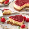 Cheesecake à la framboise, 6 parts