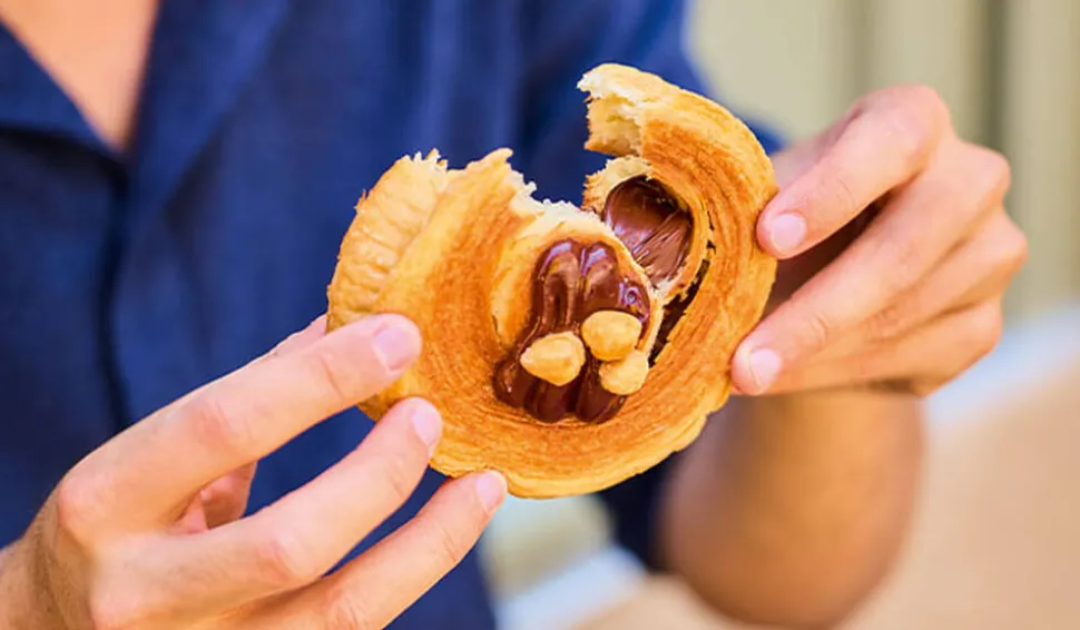 Choc'n roll, feuilleté à la pâte à tartiner