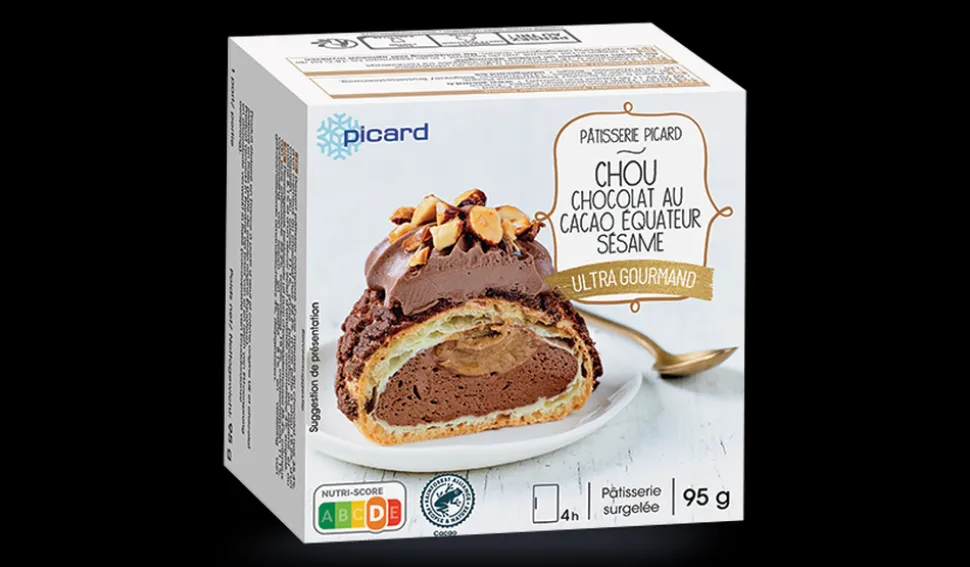 Chou chocolat au cacao Equateur - sésame, 1 part