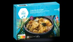 Colombo de poulet, riz, sce lait de coco, poulet