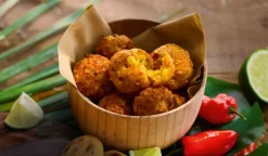 Corn fritters, beignets de maïs, cheddar