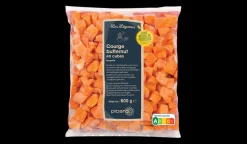 Courge butternut en cubes sans résidu de pesticide