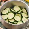 Courgettes en rondelles