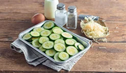 Courgettes en rondelles bio, Italie