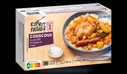 Couscous royal au poulet et merguez 2 parts