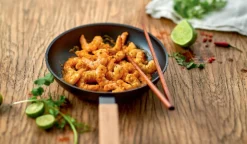 Crevettes au curry rouge, recette thaï
