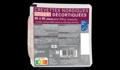 Crevettes nordiques cuites décortiquées MSC
