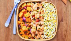 Crevettes sauce vierge