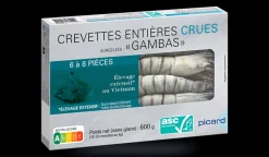 Crevettes tropicales crues "Gambas" 6-8 p. ASC