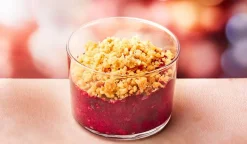Crumble aux fruits rouges, 1 part