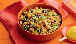 Curry de lentilles corail et légumes