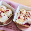 Dessert vanille-fruits rouges,biscuit moelleux