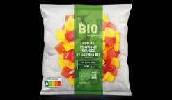 Duo de poivrons rouges et jaunes bio