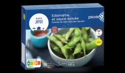 Edamame et sauce épicée