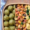 Falafels, sauce au basilic