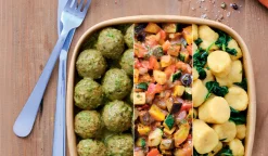 Falafels, sauce au basilic