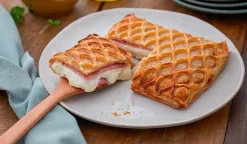 Feuilleté jambon-emmental, 4 parts
