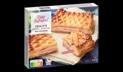 Feuilleté jambon-emmental, 4 parts