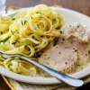 Filet mignon de porc, sauce à la moutarde