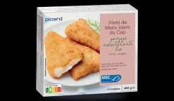 Filets de merlu blanc du Cap MSC, panure bio