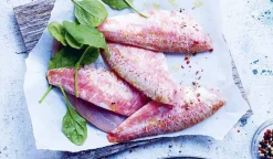 Filets de rouget-barbet cinnabare, avec peau