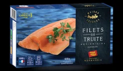 Filets de truite arc-en-ciel, élevée en France