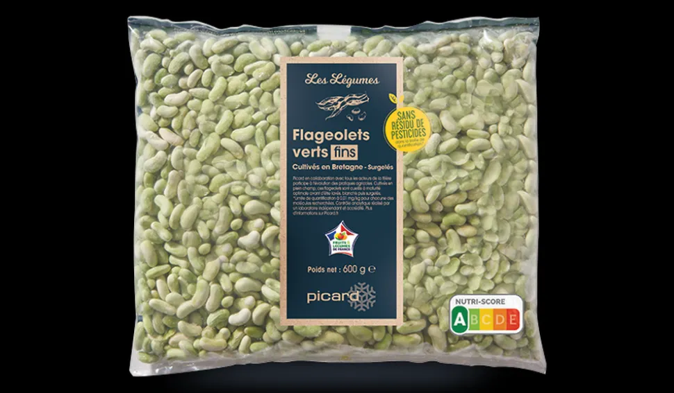 Flageolets verts fins sans résidu de pesticides, France