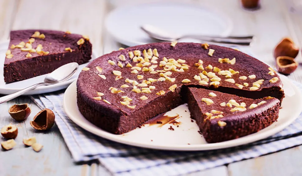 Fondant au chocolat et aux noisettes, vegan, 6 P.