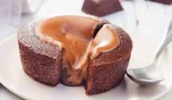 Fondant au chocolat et praliné noisette, 1 part